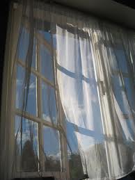 curtains in a breeze